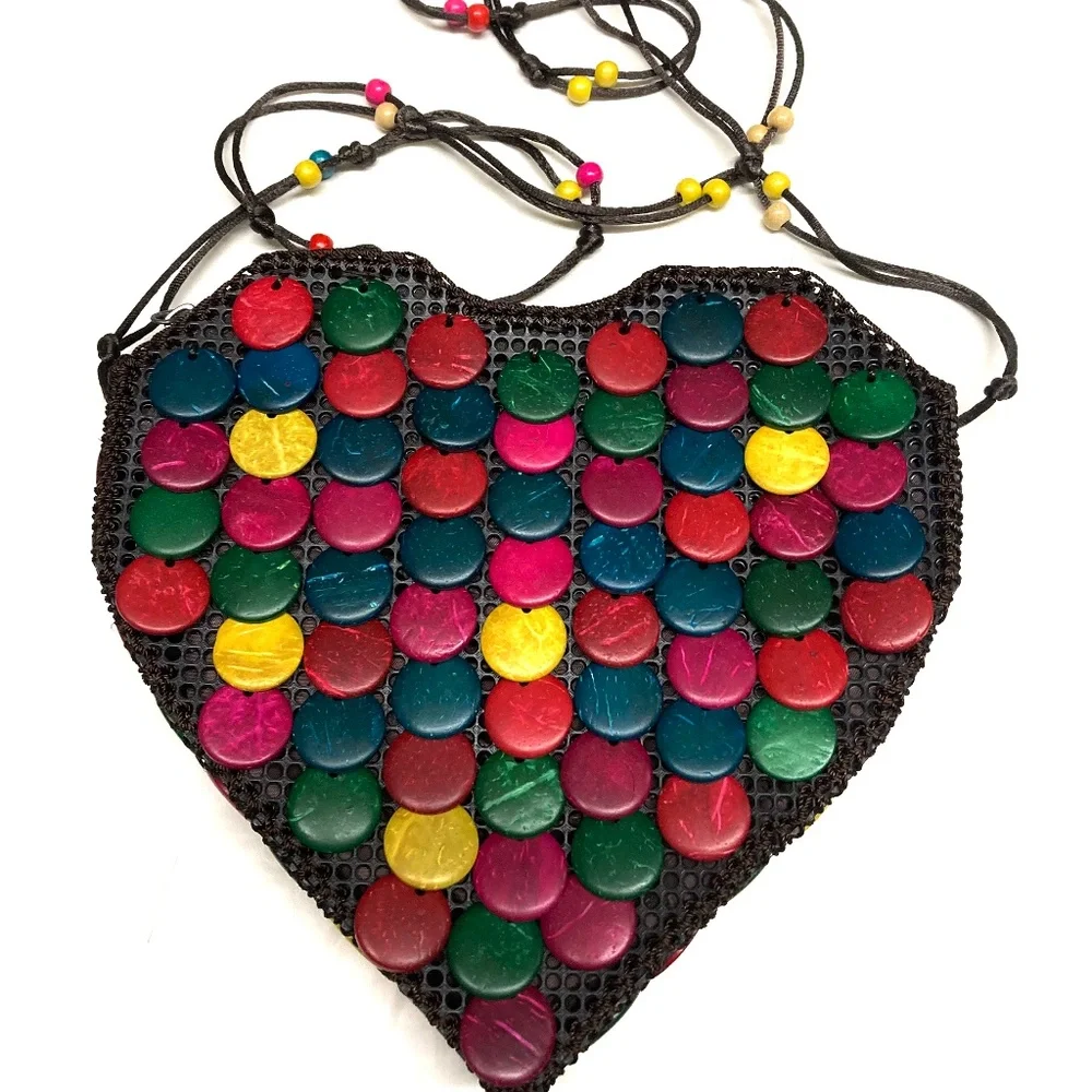 EUC Boho Heart Shaped Crossbody - Picture 10 of 16